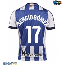 Moški Nogometni dresi Real Sociedad Sergio Gomez #17 Domači 2025-26 Kratek Rokav